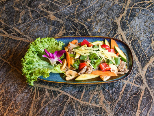 Tilbud på thai takeaway! Ingefær Grøntsager (wok) - SPAR 22 kr.!